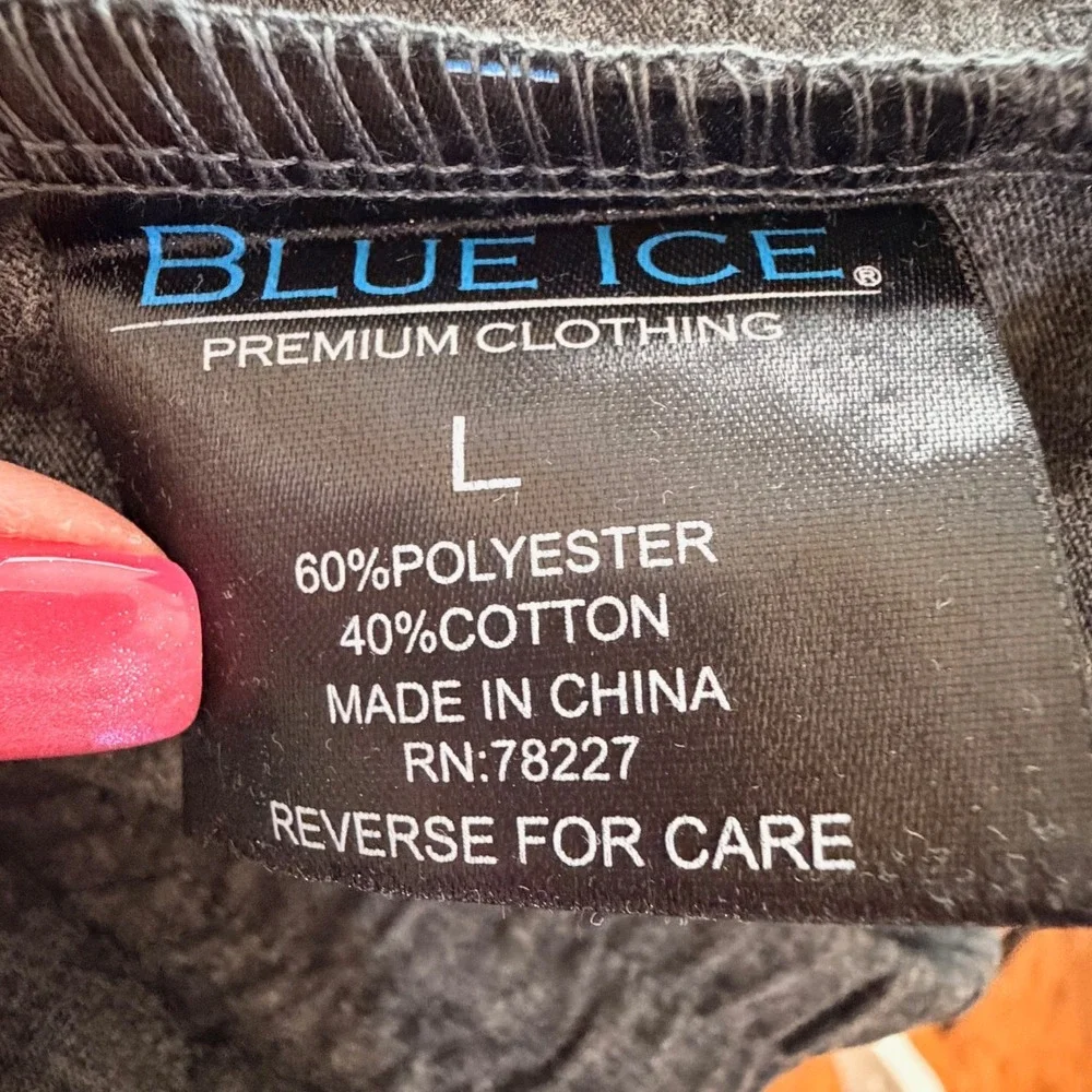 Blue Ice Premium Charcoal Gray Joggers Large Soft Lounge Athleisure‎ Y2K Relaxed